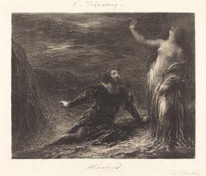 Manfred e Astarte (2ª lastra) da Ignace Henri Jean Fantin Latour