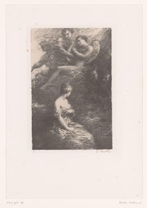 Margherita appare a Faust e Mefistofele dal cielo da Ignace Henri Jean Fantin Latour