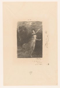 Ninfa che fugge da un satiro da Ignace Henri Jean Fantin Latour