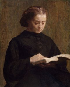 Ritratto di Mademoiselle Marie Fantin-Latour da Ignace Henri Jean Fantin Latour