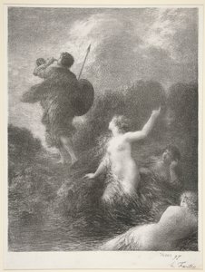 Sigfrido e le Ondine del Reno da Ignace Henri Jean Fantin Latour