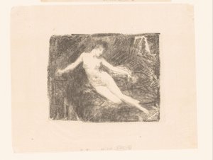 Studio di una donna nuda che si sveglia da Ignace Henri Jean Fantin Latour