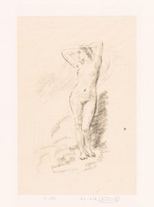 Studio di una donna nuda in piedi da Ignace Henri Jean Fantin Latour