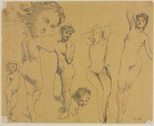Studi di nudi femminili da Ignace Henri Jean Fantin Latour