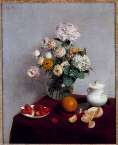 Fiori e frutti estivi da Ignace Henri Jean Fantin Latour
