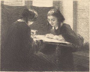 Le ricamatrici da Ignace Henri Jean Fantin Latour
