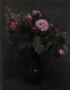 Vaso con rose 1872 da Henri Fantin Latour