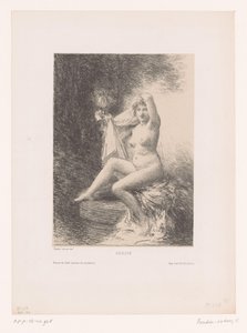 Verità seduta su un pozzo (Vérité) da Ignace Henri Jean Fantin Latour