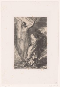 Wotan evoca la dea della terra Erda da Ignace Henri Jean Fantin Latour