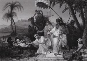 Il Ritrovamento di Mosè da Henri Frederic (after) Schopin