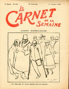 Copertina di Le Carnet de la semaine, Satirico a Colori da Henri Gabriel Ibels