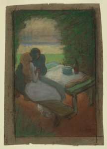 Amanti in un pergolato da Henri Gabriel Ibels