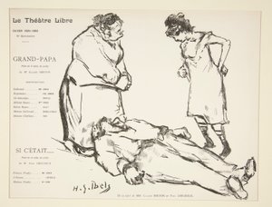 Programma del Teatro Libero: Grand Papa da Henri Gabriel Ibels