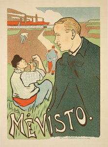 Riproduzione di un poster pubblicitario 