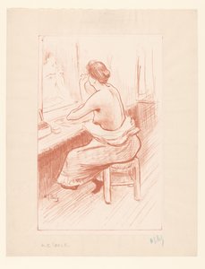 Donna alla sua toilette