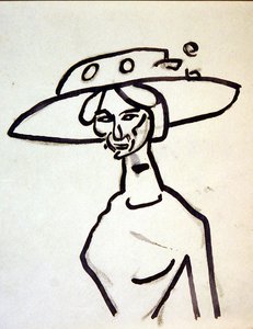 Un cappello a tesa larga
