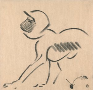 Scimmia accovacciata da Henri Gaudier Brzeska