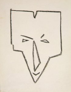 Testa di maschera etnica da Henri Gaudier Brzeska