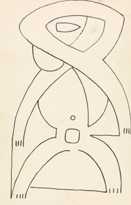 Studio di figura per un disegno a rilievo da Henri Gaudier Brzeska