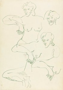 Cinque studi di una figura femminile da Henri Gaudier Brzeska