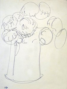Fiori in una brocca da Henri Gaudier Brzeska
