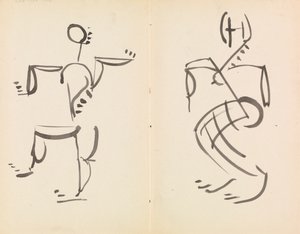 Figure danzanti maschili e femminili da Henri Gaudier Brzeska