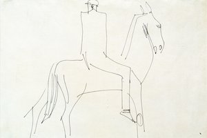 Cavaliere a Rotton Row, 1913 da Henri Gaudier Brzeska