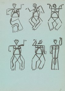 Sei studi di figure danzanti