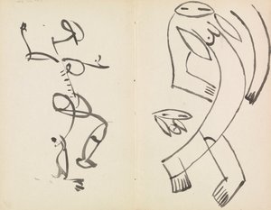 Studi di Due Figure Danzanti
