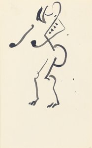 Studio per "Danzatrice di pietra rossa", 1914