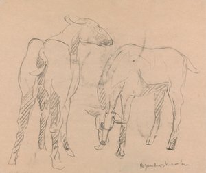 Due capre da Henri Gaudier Brzeska