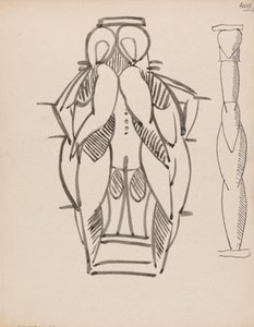 Due studi per una colonna scultorea da Henri Gaudier Brzeska