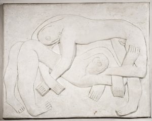 Lottatori, 1914 ; 1965 da Henri Gaudier Brzeska