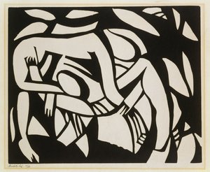 Lottatori da Henri Gaudier Brzeska