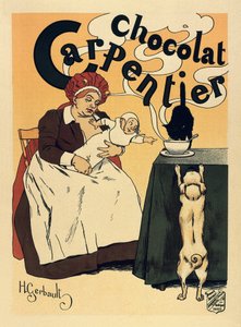 Pubblicità per la bevanda al cioccolato Carpentier da Henri Gerbault
