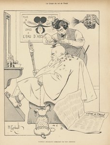 Taglio di capelli del Re di Thule: un uomo dal barbiere da Henri Gerbault