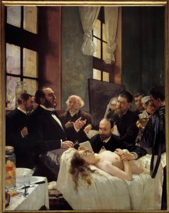 Dr. Jules Emile (Jules-Emile) Péan (1830-1898) che insegna all