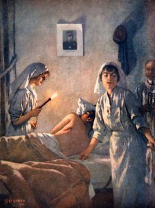 Infermieri francesi curano soldati feriti da Henri Gervex
