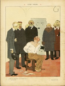 Illustrazione di Henri Gousse in Le Rire, 27/03/09 - Ultima toilette - Pena di morte Esecuzione Patibolo