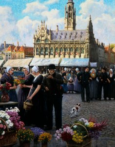 Il mercato dei fiori a Middelburg