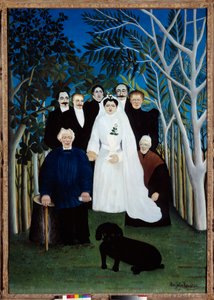 Il matrimonio intorno al 1905. Dipinto di Henri Rousseau dit Le Douanier da Henri J.F. Rousseau