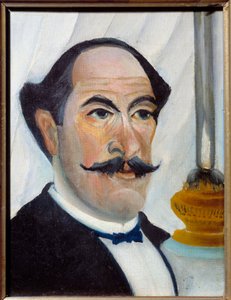 Autoritratto con lampada Dipinto di Henri Rousseau detto Le Doganiere Rousseau