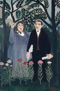 La Musa che ispira il poeta, 1909 da Henri J.F. Rousseau