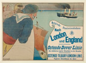 Ferrovie Nazionali Belghe a Londra e Inghilterra da Henri Jacques Edouard Evenepoel
