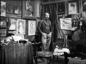 Henri Matisse nel laboratorio di Henri Evenepoel da Henri Jacques Edouard Evenepoel
