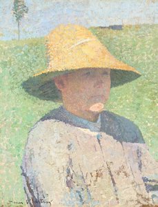 Ritratto di un ragazzo con cappello di paglia 1890