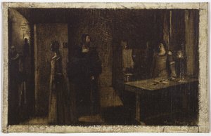 Il Crocifisso, 1887 circa (olio su tela) da Henri Jean Guillaume Martin