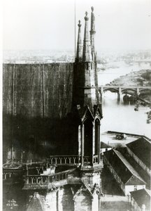 Veduta della Cattedrale di Notre-Dame a Parigi e del fiume Senna, c.1853