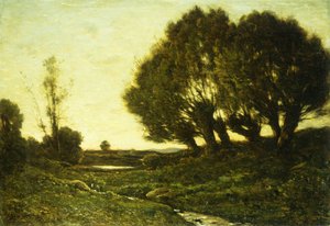 Paesaggio boscoso con un ruscello, 1903 da Henri Joseph Harpignies