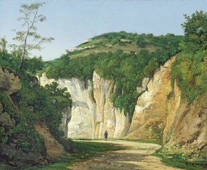 Cremieu, 1847 da Henri Joseph Harpignies